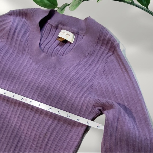 Sonoma Lavender Fitted Sweater - Picture 5 of 7
